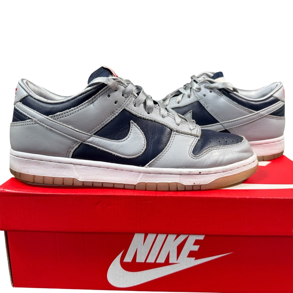 Nike Dunk Low SP Sneakers Men 9.5 College Navy Wolf Grey Leather DD1768-400